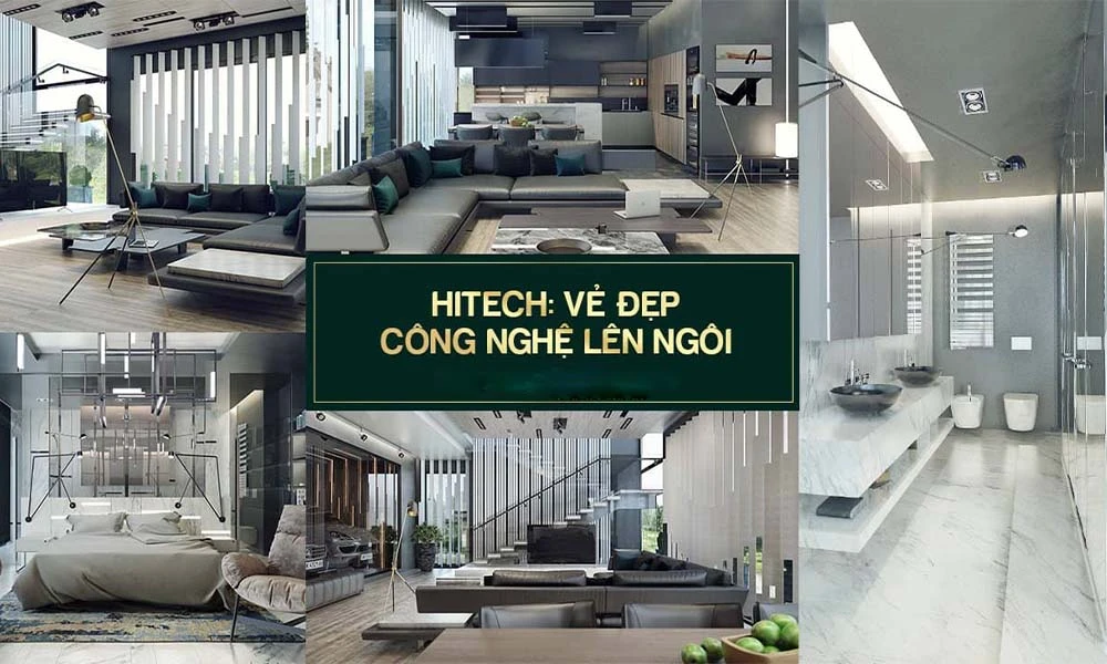 nội thất biệt thự đẹp phong cách Hitech