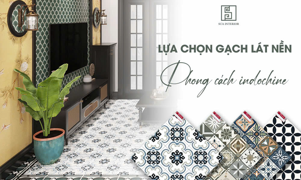 Gạch lát nền phong cách indochine 2