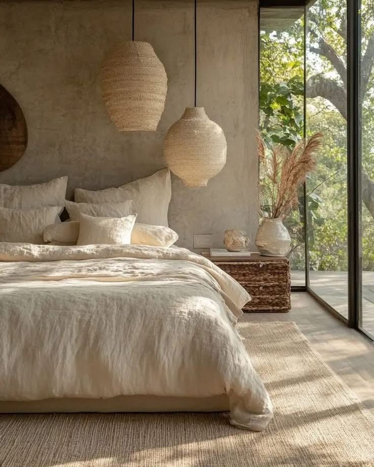 Phòng ngủ đơn giản được tối ưu về ánh sáng tự nhiên