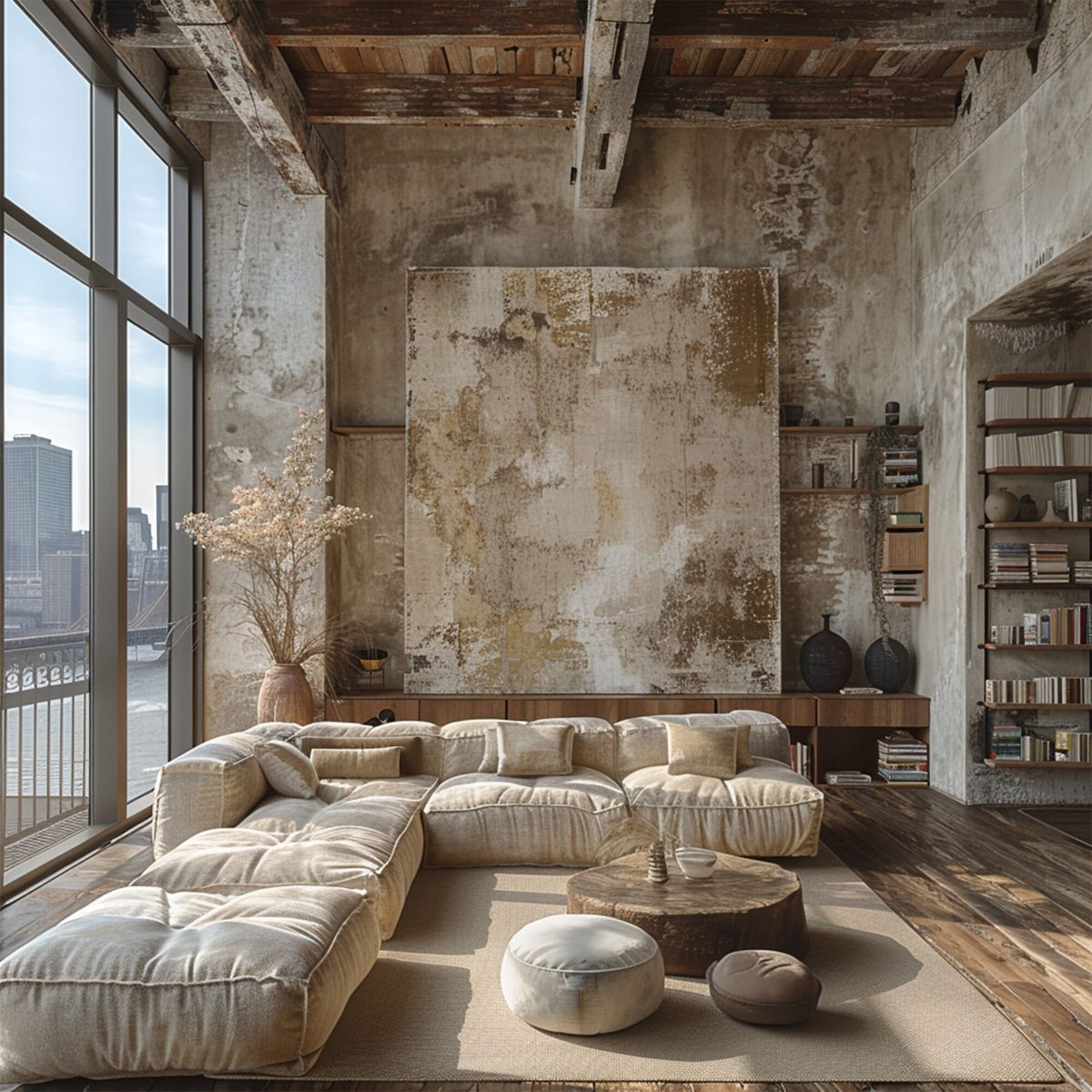Chung cư Wabi Sabi với không gian mở tự nhiên