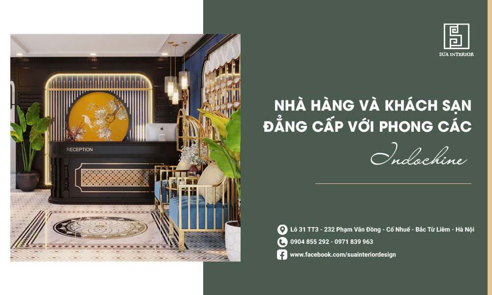 nhà hàng khách sạn phong cách indochine 1