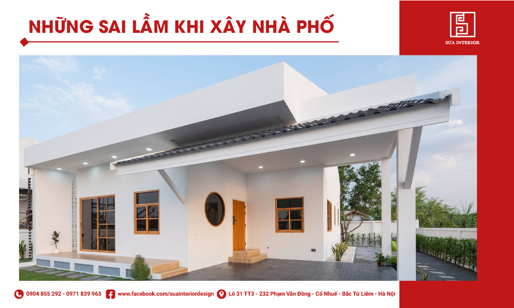 sai lầm khi xây nhà phố