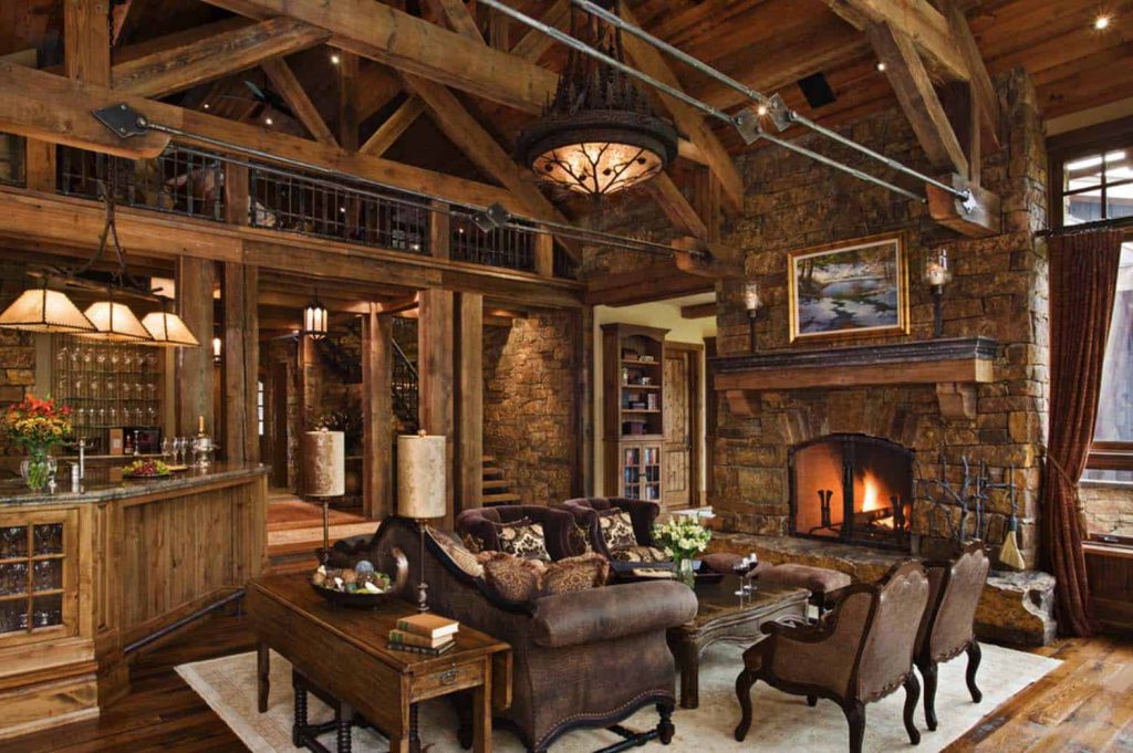 phong cách nội thất rustic
