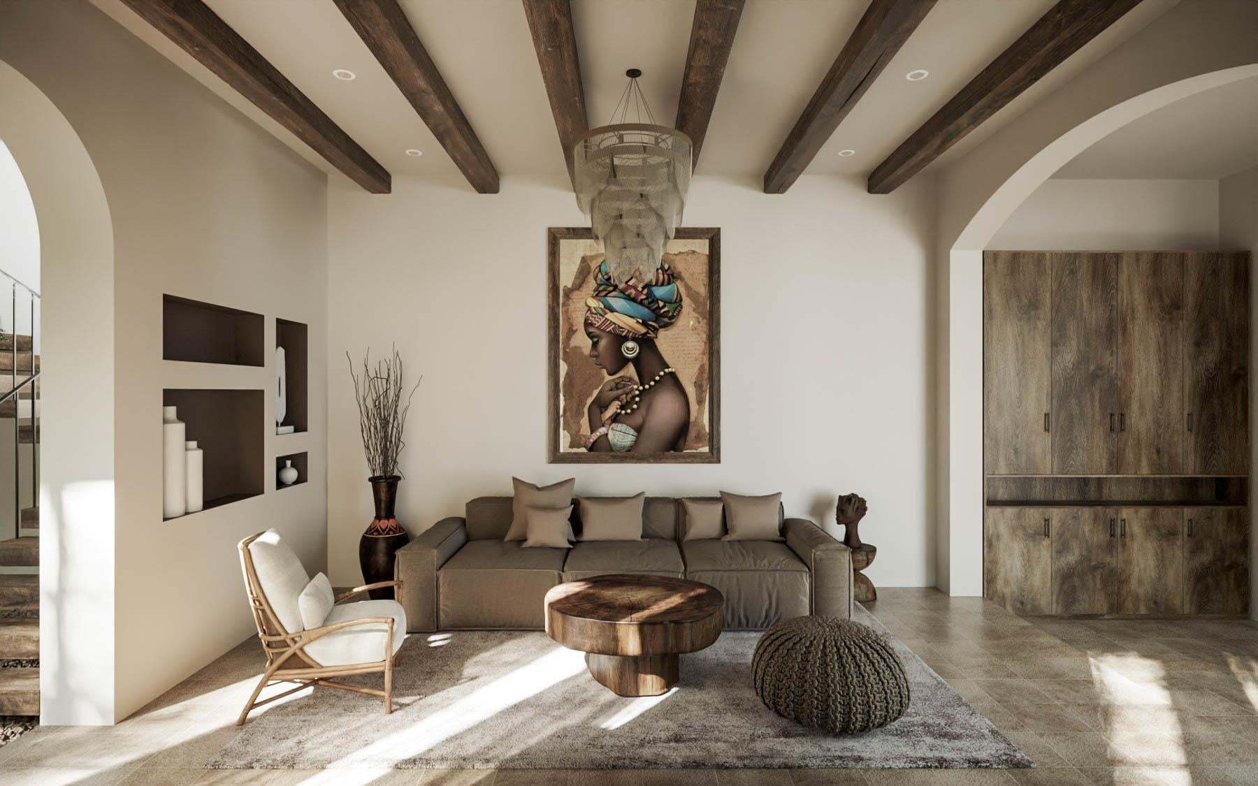 phong cách thiết kế rustic
