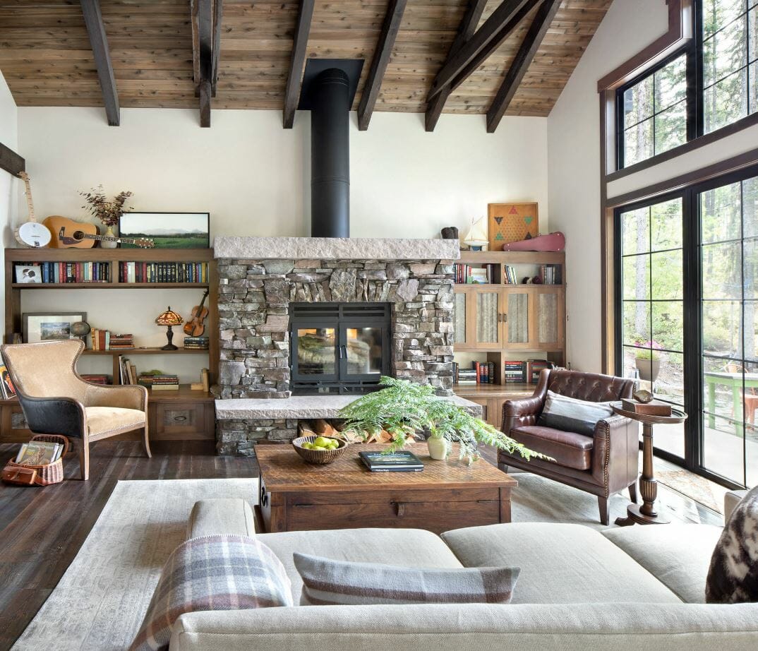 phong cách rustic hiện đại