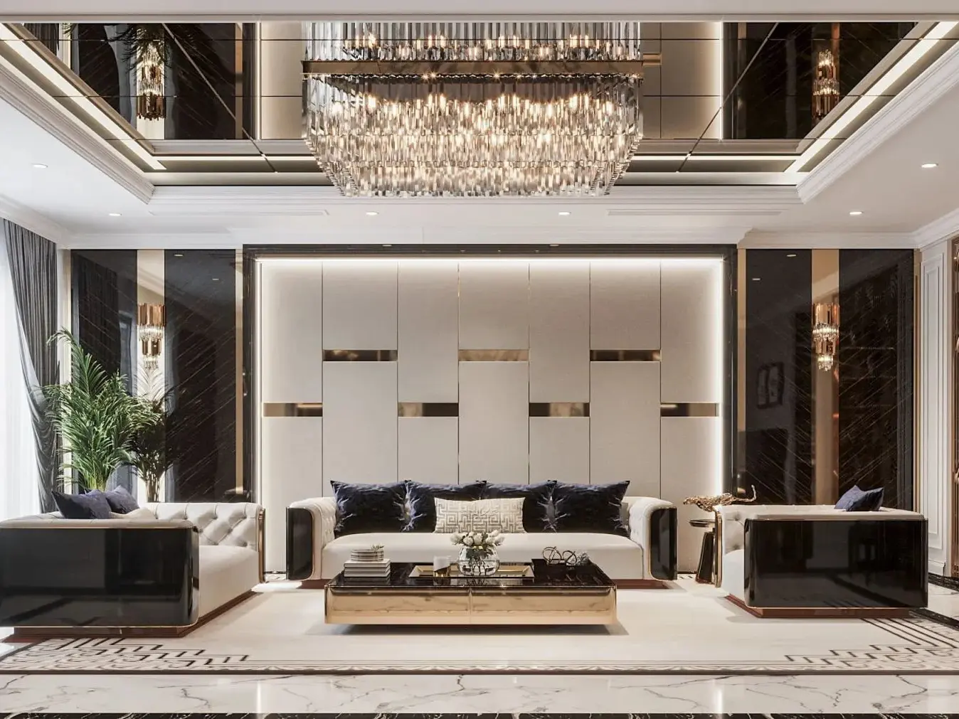 phong cách hiện đại luxury