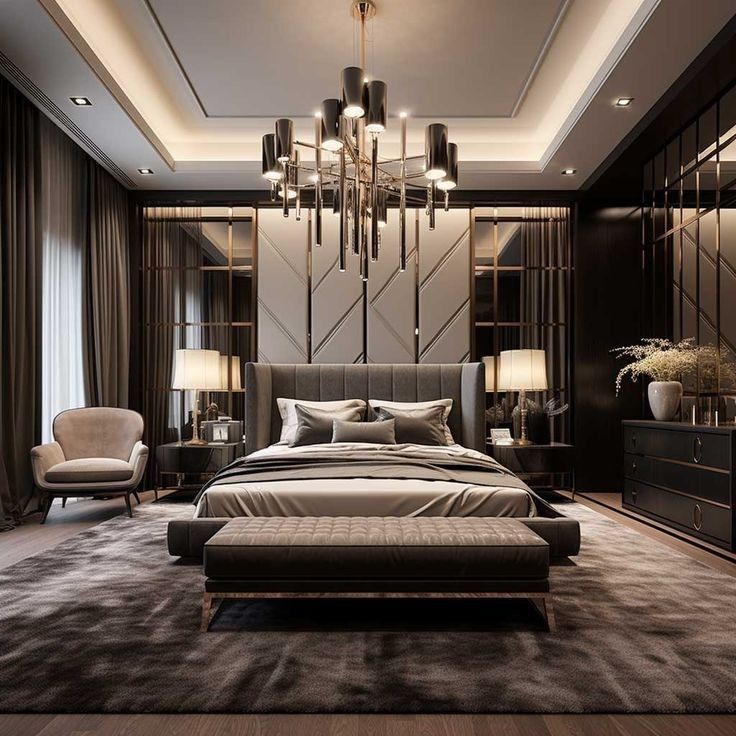 thiết kế phòng ngủ luxury
