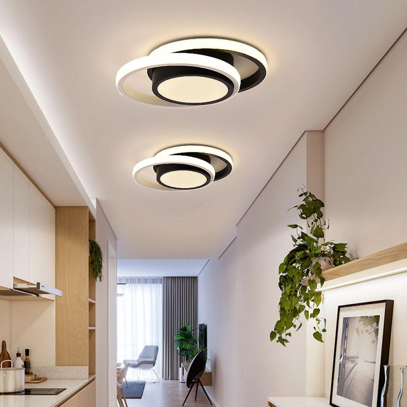 Thiết kế ánh sáng nội thất: Nguyên lý và ứng dụng cho phòng khách, phòng ngủ 8 Ceiling lamp