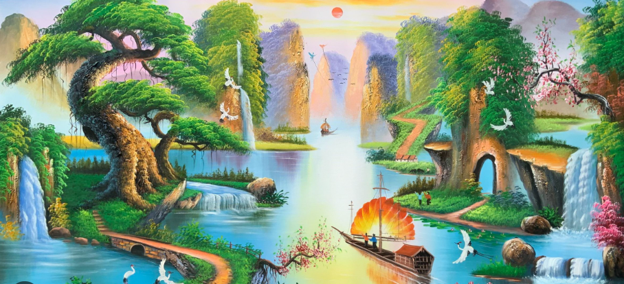 Tranh Sơn Thủy Hữu Tình