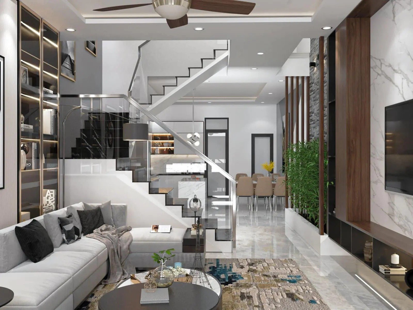 Cầu thang 23 bậc có tốt không? Cách hóa giải và lưu ý thiết kế an toàn 5 cầu thang 23 bậc