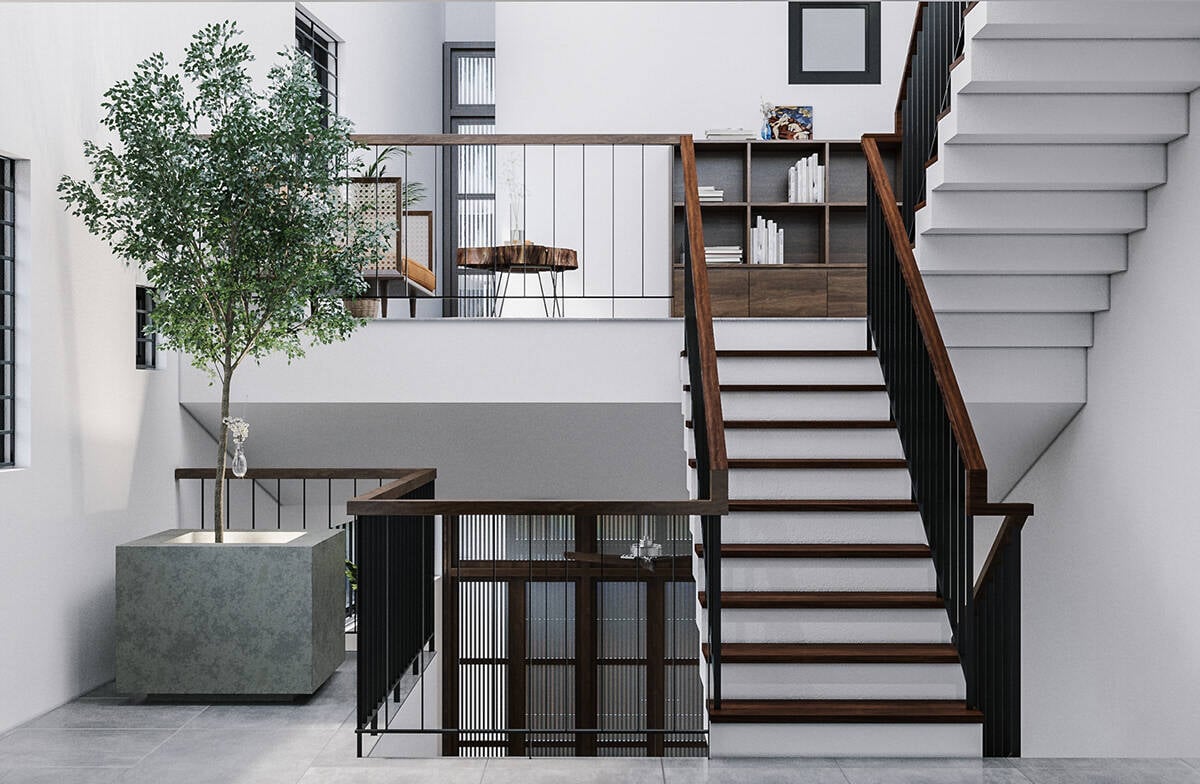 Cầu thang 23 bậc có tốt không? Cách hóa giải và lưu ý thiết kế an toàn 10 cầu thang nhà 23 bậc có tốt không