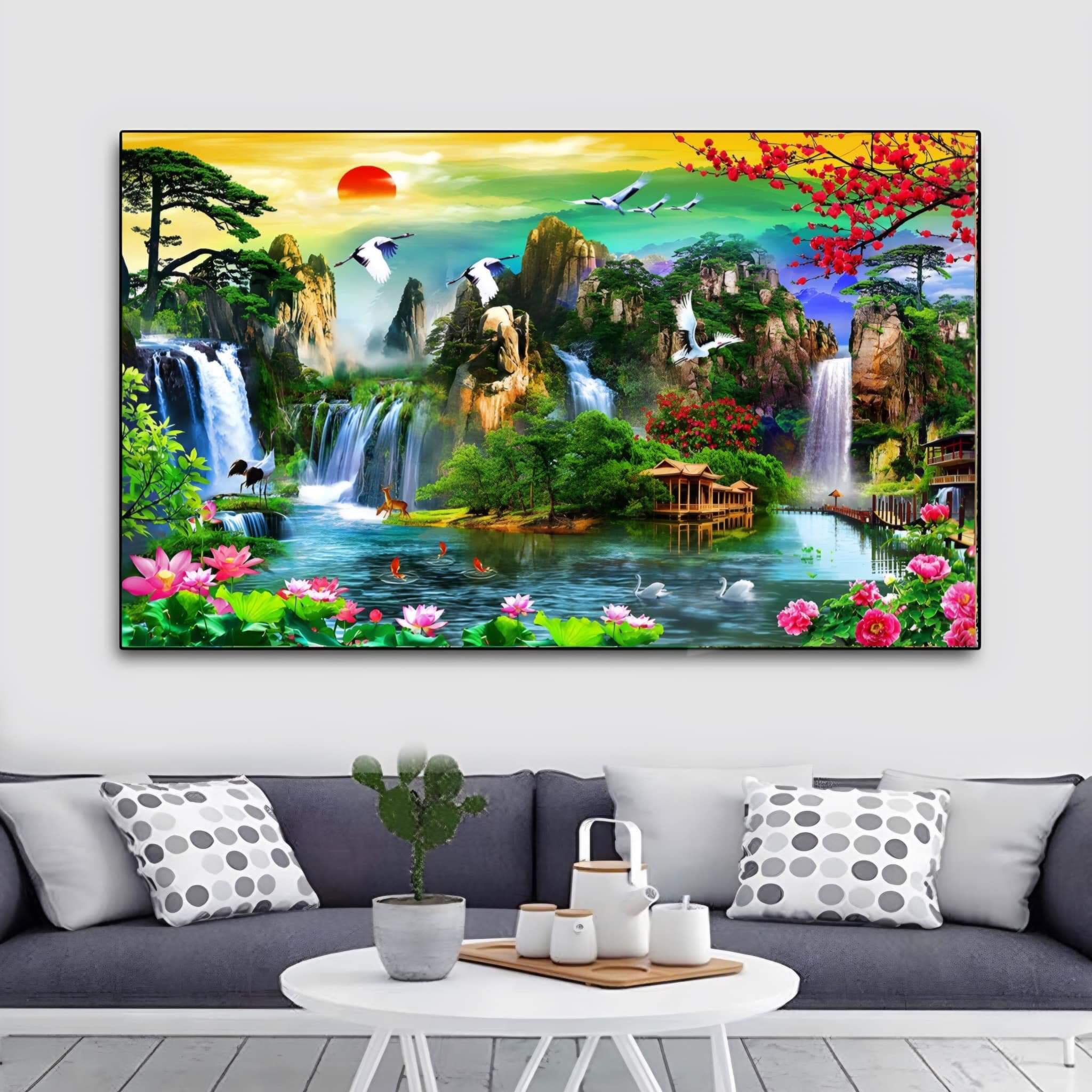 quy tắc treo tranh trong nhà