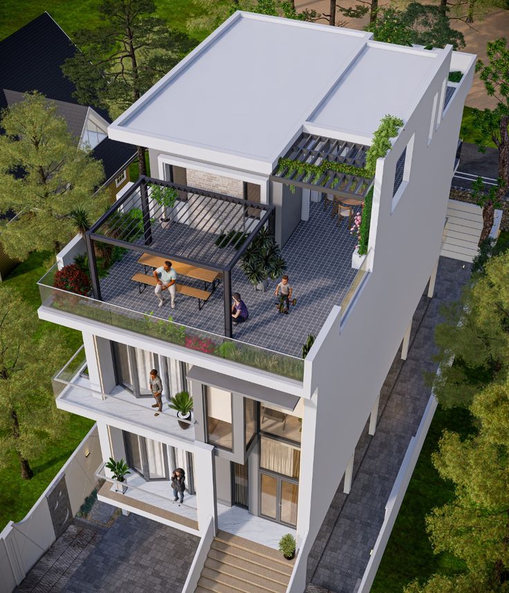 thiết kế mái tum sân thượng