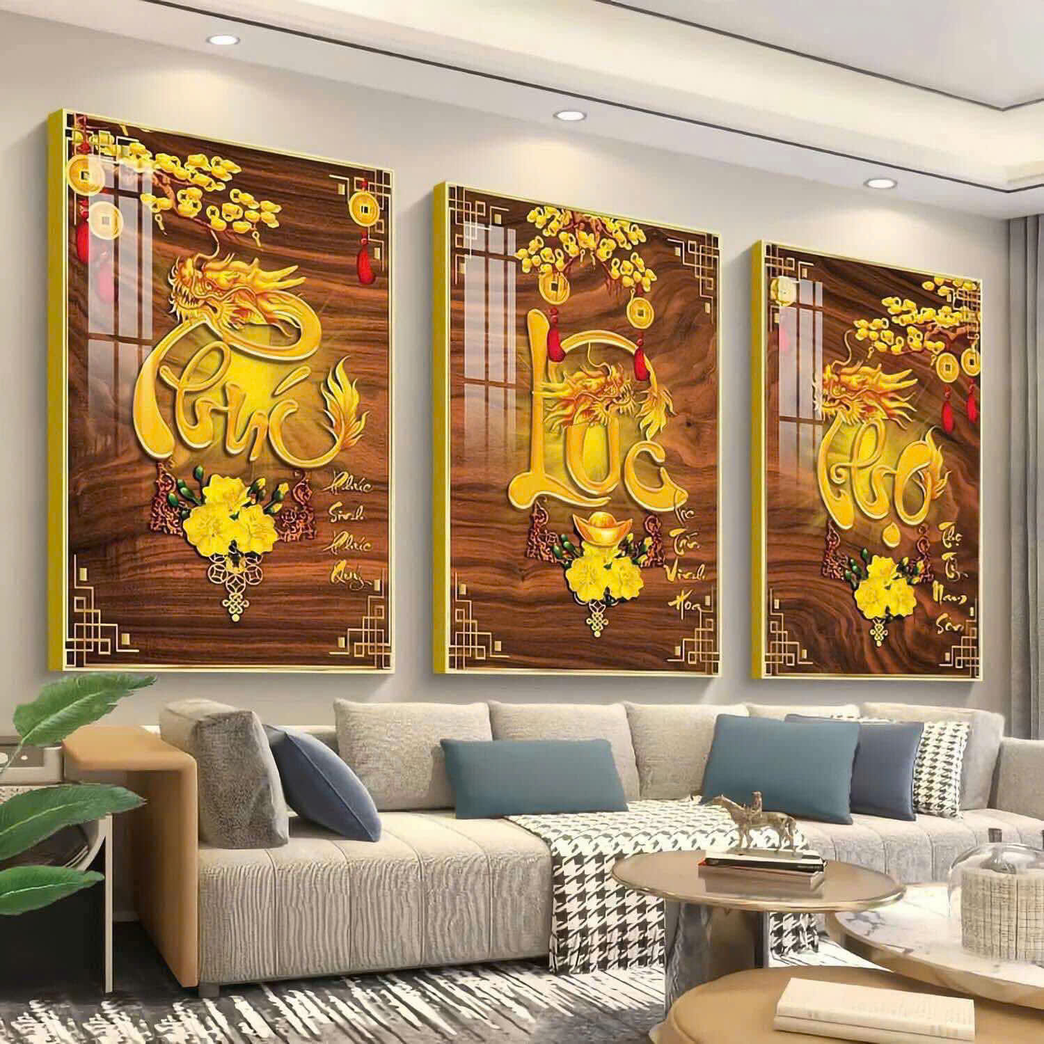  treo tranh trong nhà