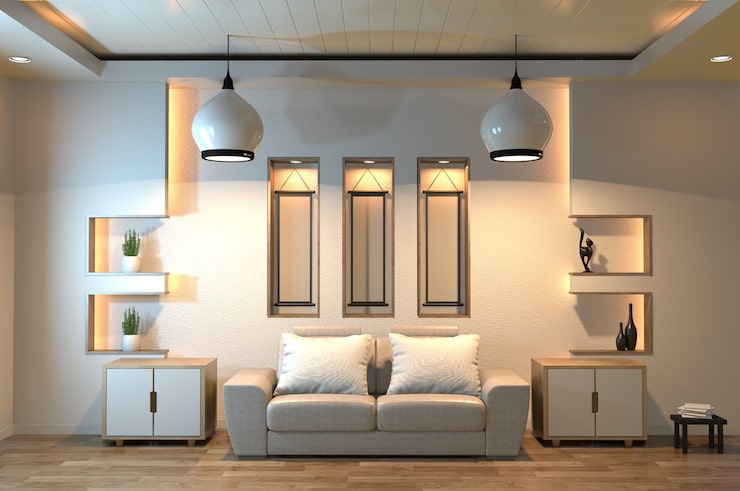 các mẫu đèn trần phòng khách