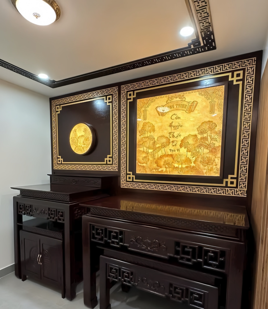 bố trí bàn thờ phòng khách