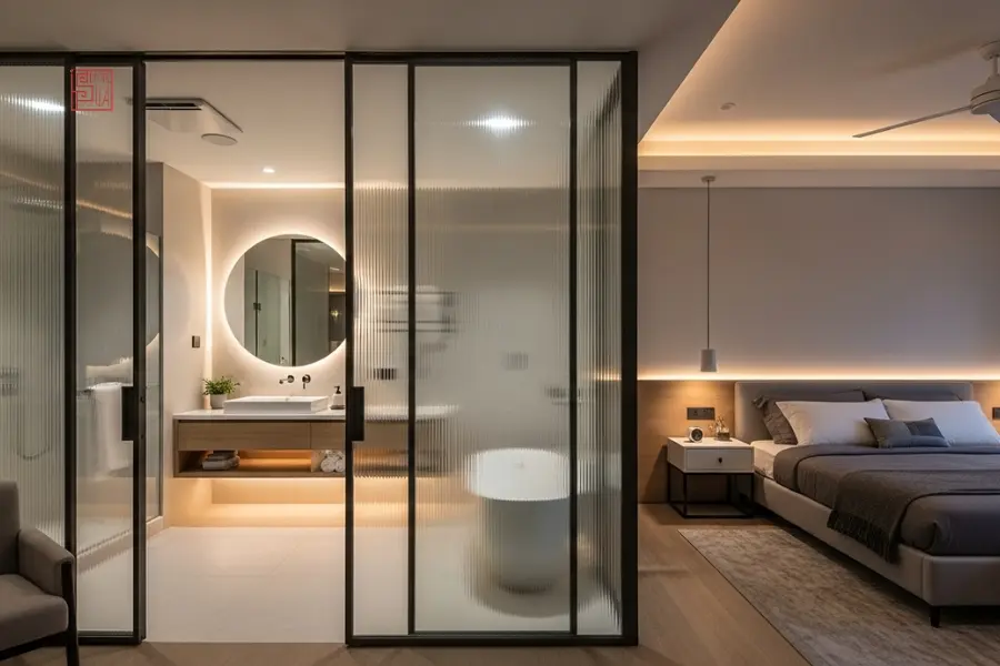 Bố trí phòng ngủ 20m2 có toilet 