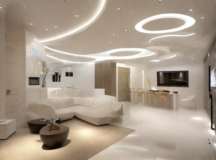 chọn đèn led cho phòng khách