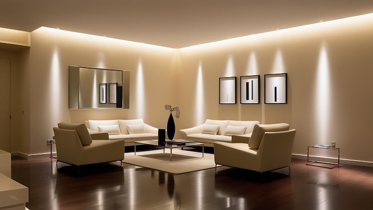chọn đèn led cho phòng khách