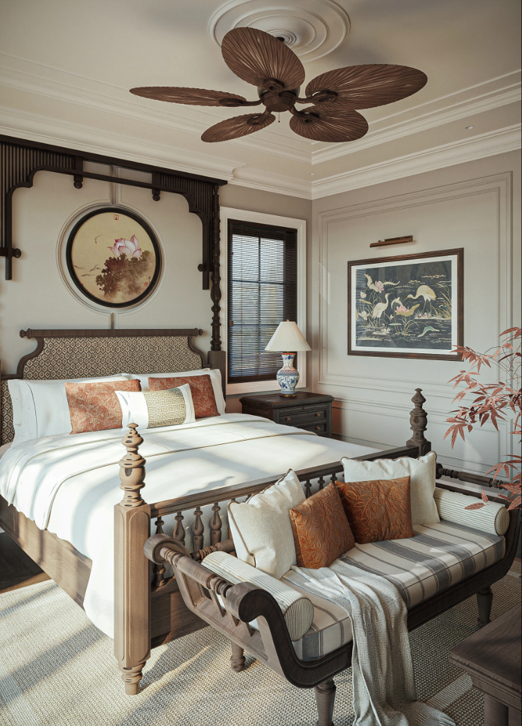 TOP 5 Mẫu thiết kế nội thất căn hộ phong cách Indochine đẹp, tối ưu công năng 26 căn hộ phong cách indochine