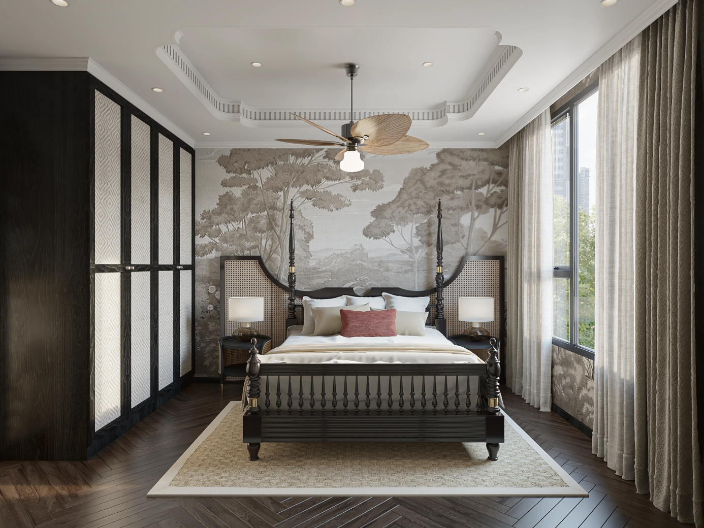 TOP 5 Mẫu thiết kế nội thất căn hộ phong cách Indochine đẹp, tối ưu công năng 9 căn hộ phong cách indochine