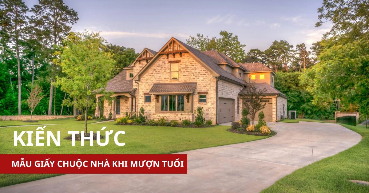 mẫu giấy chuộc nhà khi mượn tuổi
