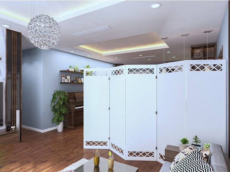 mẫu vách ngăn phòng khách và bếp bằng nhựa