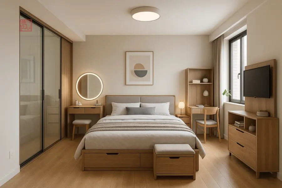 Nội thất phòng ngủ 20m2 cho vợ chồng