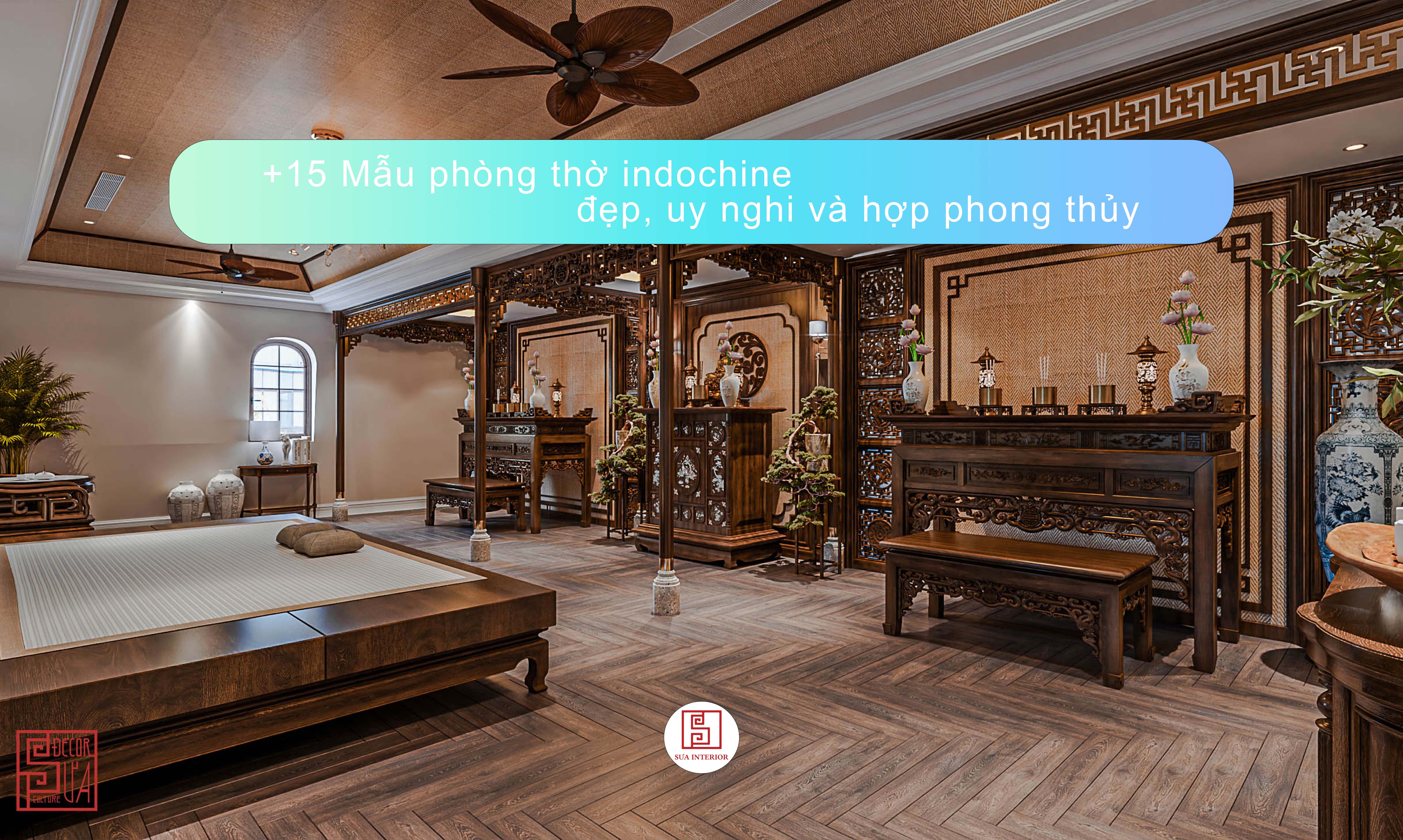 phòng thờ indochine