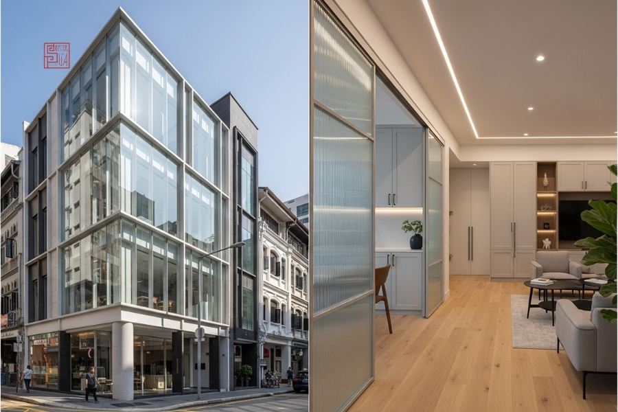 thiết kế nội thất shophouse hiện đại