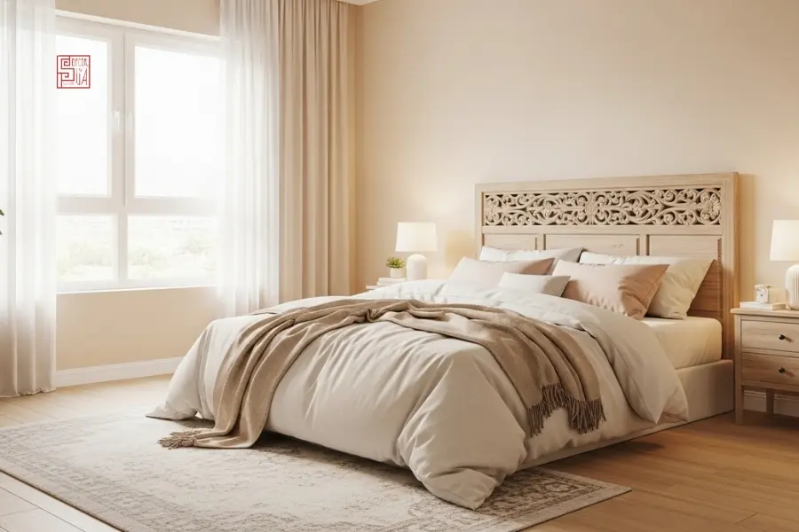 Thiết kế phòng ngủ 20m2 hợp phong thuỷ cho vợ chồng