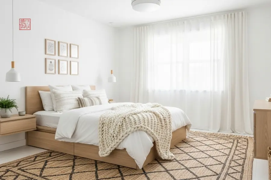 Thiết kế phòng ngủ 20m2 phong cách scandinavian