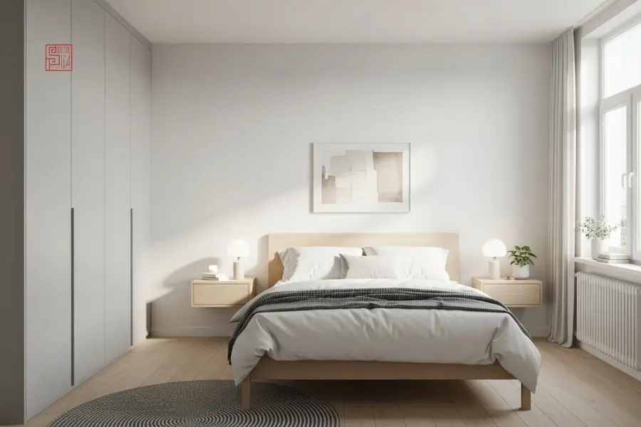 Thiết kế phòng ngủ 20m2 tối giản