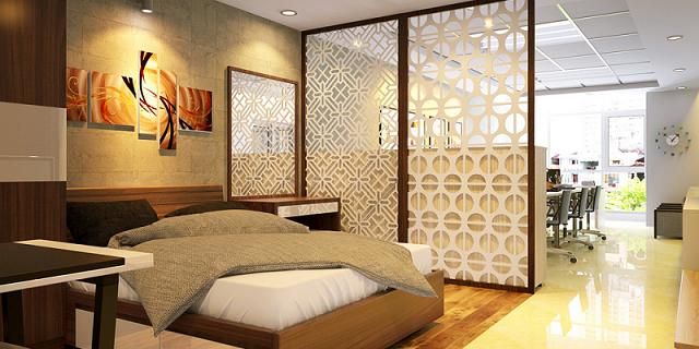 vật liệu làm vách ngăn phòng ngủ