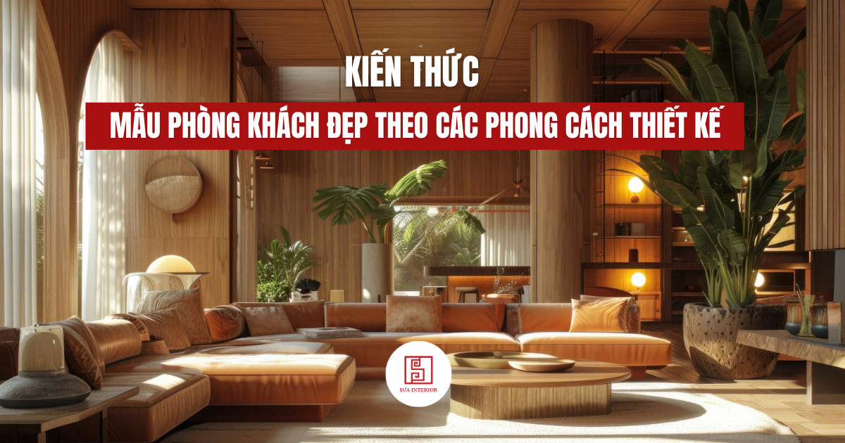 Mẫu phòng khách đẹp theo các phong cách