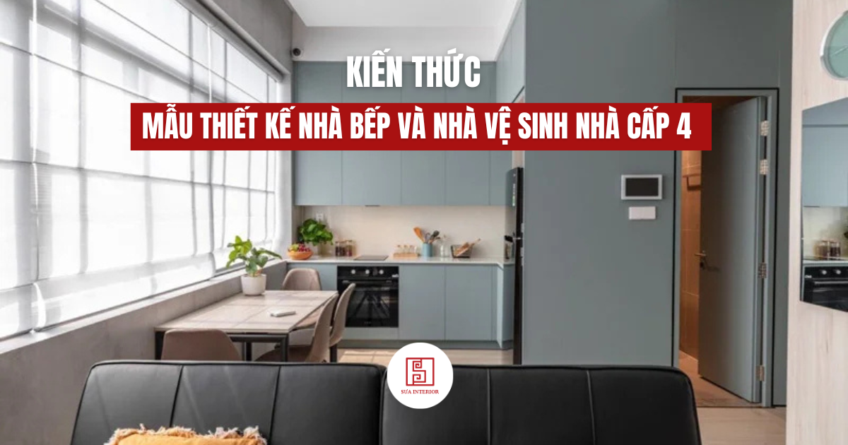 thiết kế nhà bếp và nhà vệ sinh nhà cấp 4