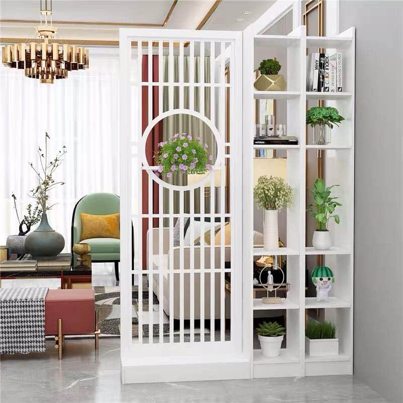 Vách ngăn kết hợp kệ sách
