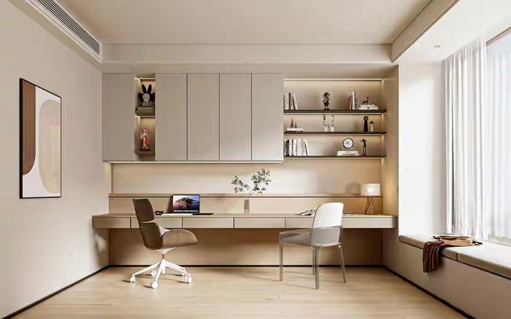 bàn làm việc kết hợp tủ sách