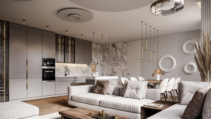 phối màu sơn căn hộ chung cư