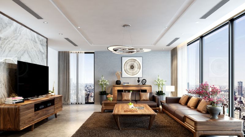 cải tạo nội thất phòng khách chung cư