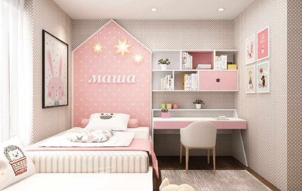 phòng ngủ cho bé gái 10 tuổi dễ thương