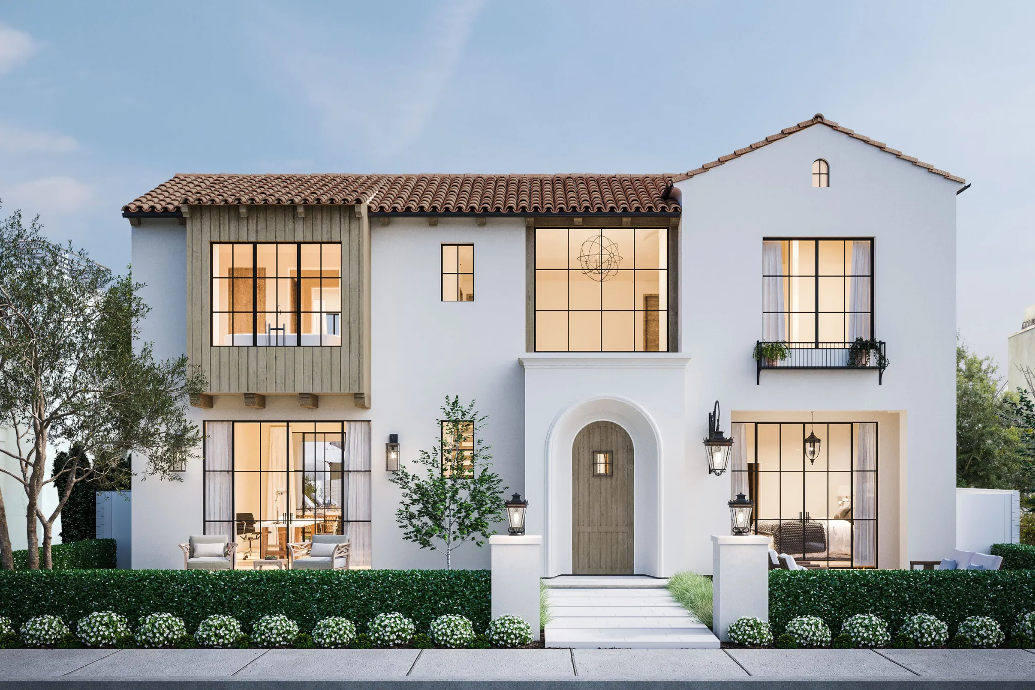 Nhà 2 tầng phong cách Địa Trung Hải là gì?