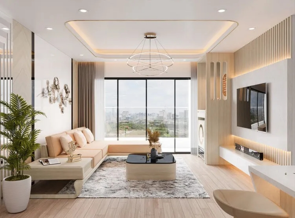 phòng khách phong cách hiện đại