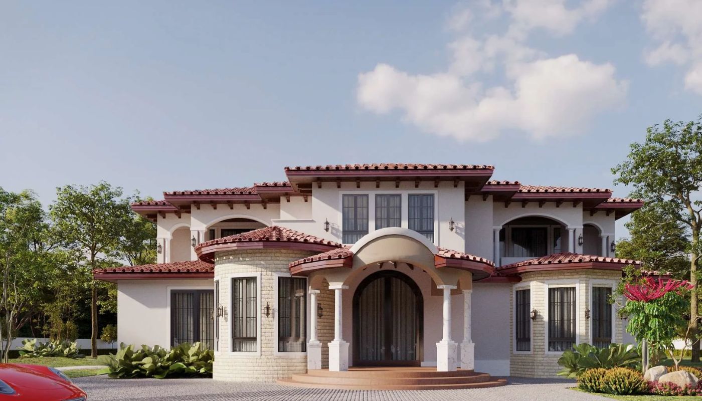 Nhận diện nhà 2 tầng Địa Trung Hải