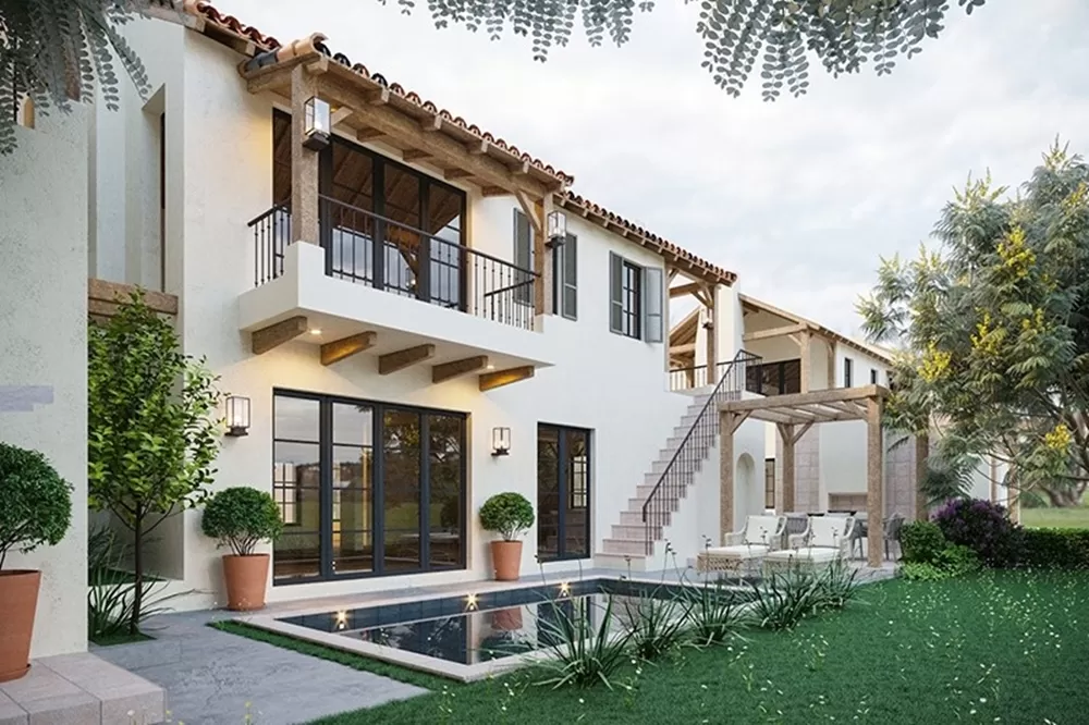 Đặc điểm kiến trúc nổi bật của nhà 2 tầng phong cách Địa Trung Hải