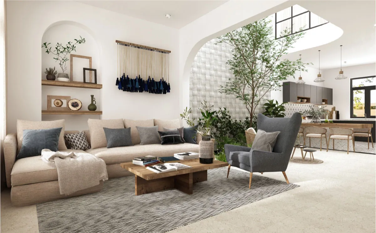 Đặc điểm nội thất nhà 2 tầng Địa Trung Hải