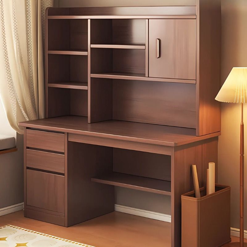 mẫu bàn làm việc có giá sách