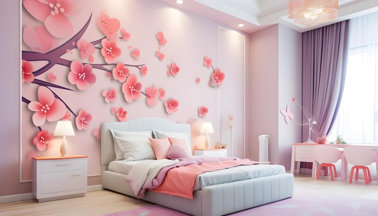 màu sơn phòng ngủ đẹp cho con gái