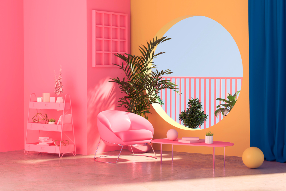 phong cách thiết kế color block