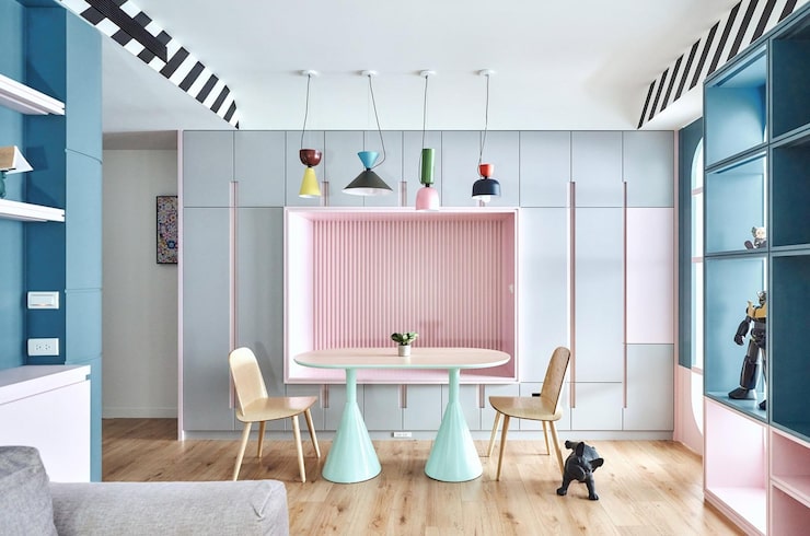 thiết kế color blocking